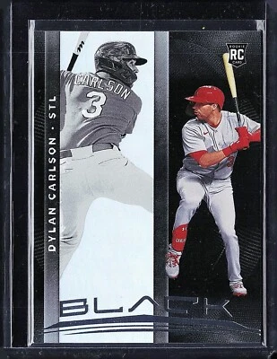 2021 Panini Chronicles Black Dylan Carlson RC Rookie #2 St. Louis Cardinals - Image 1 of 2