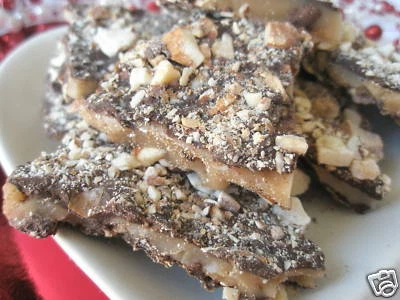 OH SO SWEET 1 lb Homemade English Butter Toffee Chocolate Almond Candy Dark Semi-Sweet Milk
