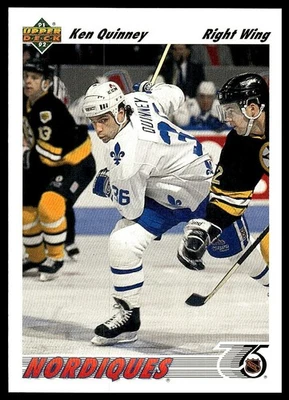 Ken Quinney *ROOKIE CARD* (RC) 1991-92 Upper Deck #419 - Image 1 of 2