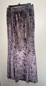 Cosmic Aura Crushed Velvet Maxi Rock Goth Boho Grunge Lila Plüsch Gr. M - Bild 1 von 7