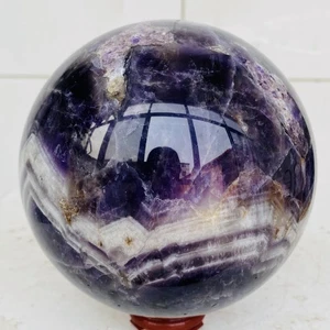 Natural Dream Amethyst Quartz Crystal Sphere Ball Healing 2340g - Picture 1 of 16