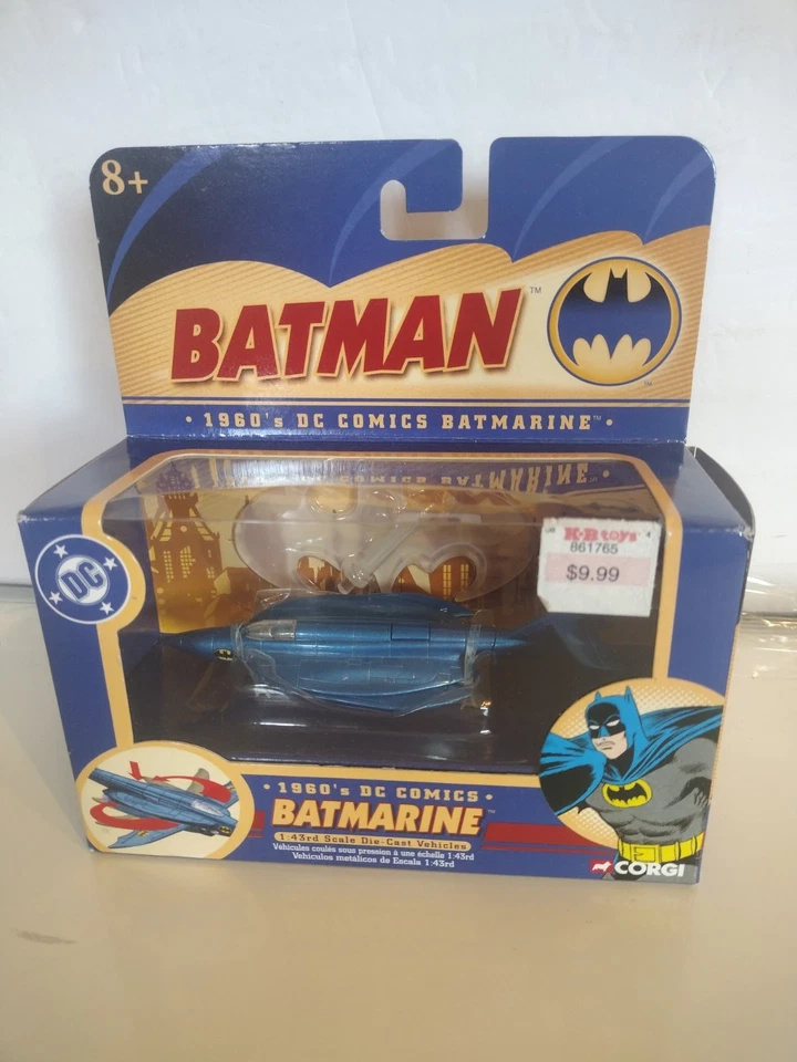 2005 Corgi 1 43rd Scale Batman 1960s DC Comics Batmarine Die Cast Vehicle