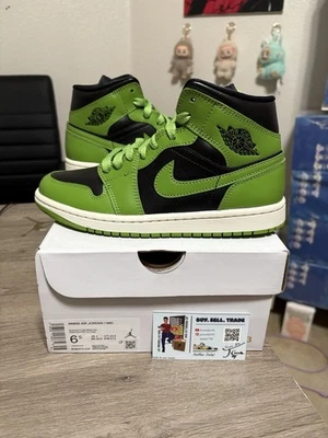 Lado 6,5 W / 5 para hombre - Air Jordan 1 verde de altitud media (¡SE ENVÍA LO ANTES POSIBLE!) Foto 1 de 4