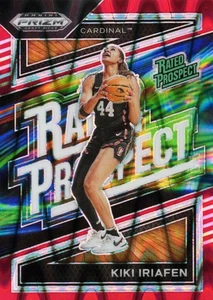 Kiki Iriafen #10 Clasificado Prospecto Rojo Sísmico 2024 Panini Prizm Selecciones del Draft/225 - Imagen 1 de 2