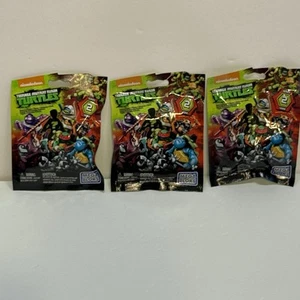 2015 TEENAGE MUTANT NINJA TURTLES BLIND BAG FIGURE LOT (3) MEGA BLOKS SERIES 2 - Picture 1 of 2