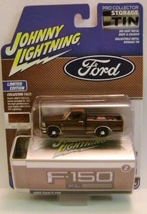 1993 '93 FORD F-150 MOCHA V/A COLLECTOR STORAGE TIN JOHNNY LIGHTNING 2025 - Picture 1 of 2
