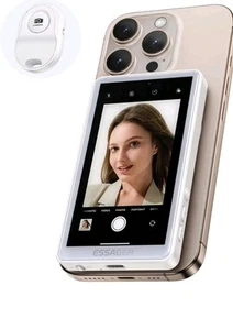 ESSGAER Magnetic Phone Vlog Selfie Monitor Screen, HD Display with Bluetooth... - Picture 1 of 7