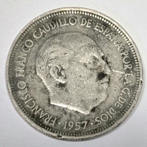 MONEDA 5 PESETAS 1957 ☆ 61 VARIOS ERRORES - Imagen 1 de 6