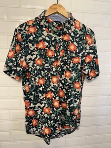 Camisa Hawaiana Para Hombre TOMMY HILFIGER Manga Corta Talla M Ajuste Personalizado FLORAL Aloha - Imagen 1 de 24