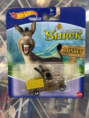 Hot Wheels Character Cars - Dreamworks Shrek Donkey (BBHNY16) - Image 1 of 2