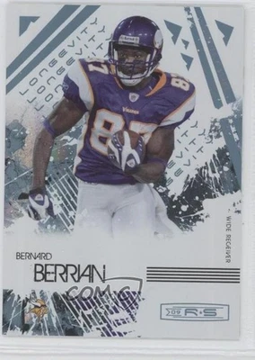 2009 Donruss Rookies & Stars Longevity Parallel Platinum /25 Bernard Berrian #56 - Image 1 of 2