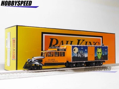 MTH RAILKING HALLOWEEN GALLOPING GOOSE w/ LEDs DIESEL O GAUGE 30-21320-1 NEW - Image 1 of 4