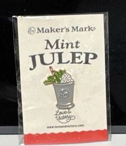 MAKER'S MARK Mint Julep Pin Emaille für Hut, Revers, Taschen - Bild 1 von 2