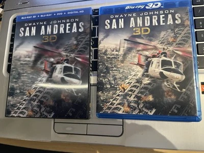 San Andreas (Blu-ray+3D+DVD 2015, 3-Disc Set w/Lenticular Slipcover) NEW (other) - Image 1 of 3