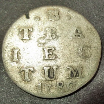 COA Silver 1780 Colonial Old Dutch Colonial New York Dime Utrecht Mint Lion Dime - Image 1 of 4