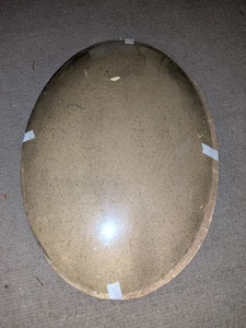 Antiker Bilderrahmen Blase Glas nur oval passt großen 21" x 15" Rahmen - Bild 1 von 2