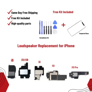 Loudspeaker For Apple iPhone Replacement Kit w/ Tools and Screen Protector - Picture 1 of 25