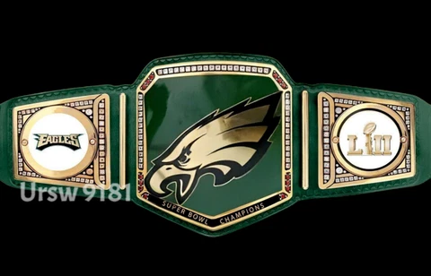 PHILADELPHIA EAGLES SUPERBOWL CHAMPIONSHIP BELT BRASS Plated Cover