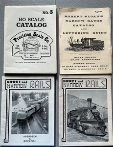 Lote 5 Manuales de Modelado de Tren + Libros de Calibre Estrecho - Plantillas HO Turnouts, etc. - Imagen 1 de 2