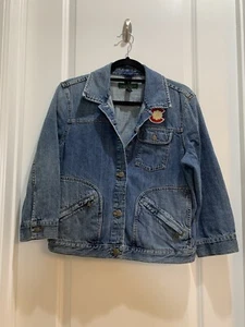 Lauren Ralph Lauren Denim Jacket Women’s Large Jean Jacket LRL 100% Cotton - Picture 1 of 7