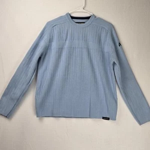 Abercrombie Light Blue Ribbed Sweater Mens Med - Picture 1 of 10