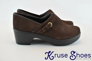 Lands End Womens Camden Clogs Brown Slip on Shoes Size 9D - Picture 1 of 11