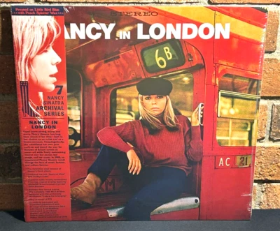 NANCY SINATRA - Nancy In London, Ltd BLUE SPLATTER COLOR VINYL LP Gatefold + OBI - Image 1 of 4