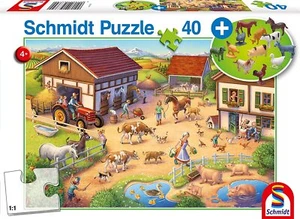 SCHMIDT - Puzzle avec animaux La ferme joyeuse – 40 pièces - - SCM56379 - Photo 1/2