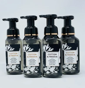 x4 Bath & Body Works Cotton & Freesia Gentle Foaming Hand Soap Wash 8.75 oz. NEW - Picture 1 of 2