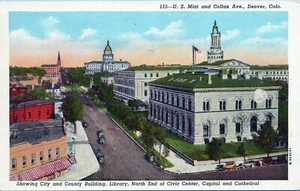 115- U.S Mint Colfax Ave Postcard 1A3634-N Unposted - Bild 1 von 2