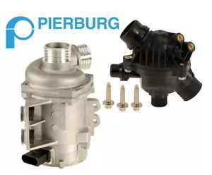 Pierburg Electric Engine Water Pump & URO Thermostat With 3-Bolt Kit For BMW - Picture 1 of 7
