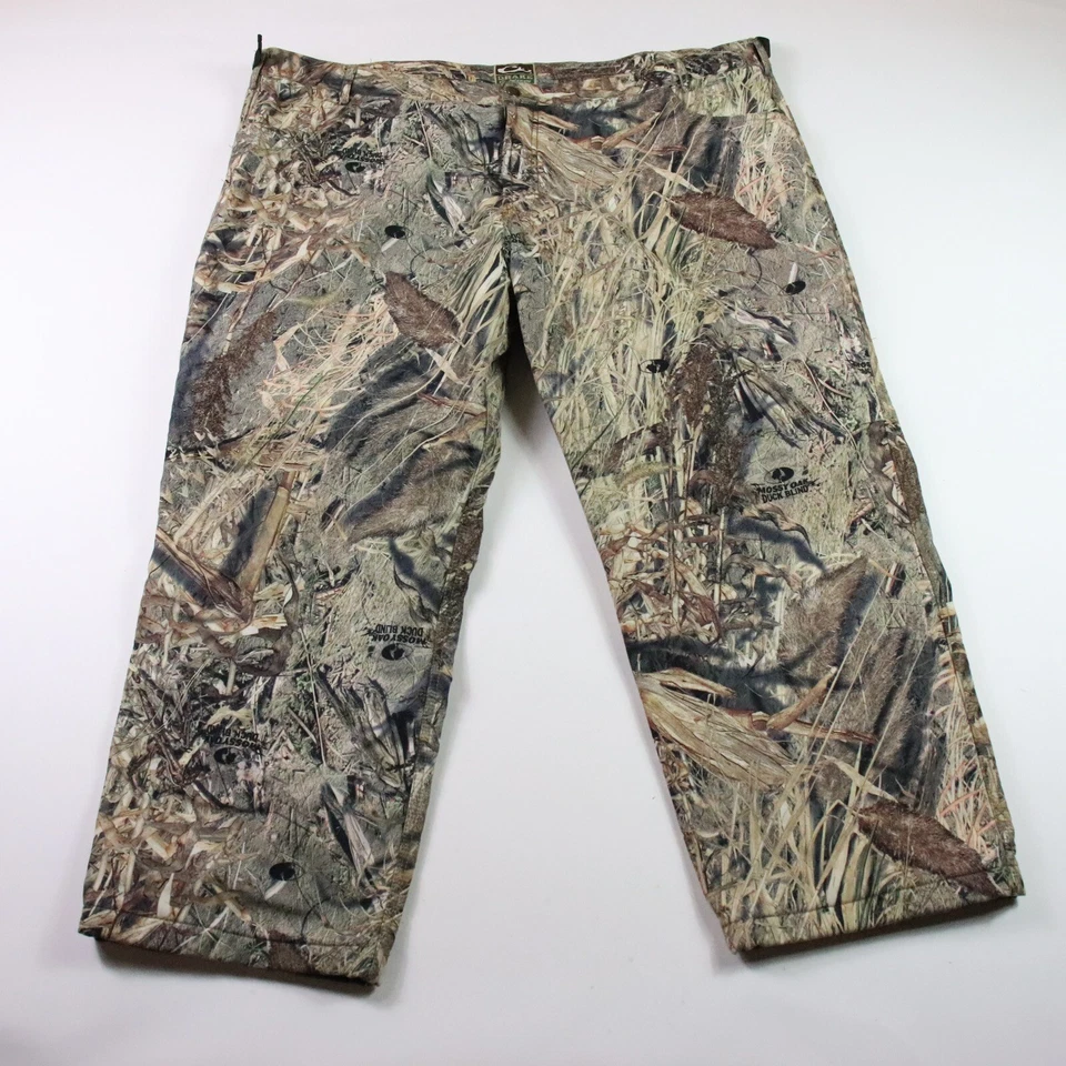 Drake Waterfowl Pants Mens 2XL XXL Mossy Oak Duck Blind Fleece Lined Camo 46x26 - Image 1 of 4