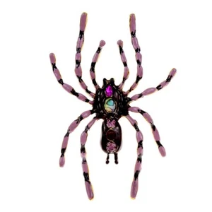 Women Brooches Spider Insect Enamel Pin Coat Sweater Brooch Pins Pink Jewelry Us - Picture 1 of 24