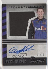 2016 Panini Torque Silhouettes Firesuit Signatures /35 Denny Hamlin #SFS-DH Auto