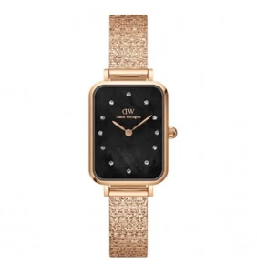 DANIEL WELLINGTON QUADRO LUMINE PRESSED PIANO ROSE GOLD DW00100579 NUOVO - Imagen 1 de 3