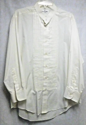 Vintage Fumagallie Tuxedo Shirt Men's 16-32-33 Tailored Fit French Cuff - Image 1 of 2