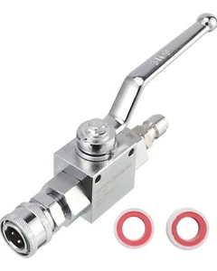 High Pressure Washer Ball Valve Kit, 3/8 Inch Quick Connect for Power Washer... - Picture 1 of 9