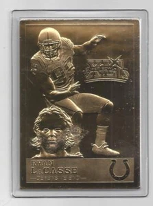 Carta Ryan LaCasse 2007 Danbury Colts Super Bowl 41 XLI 22kt Gold Mint - Foto 1 di 1