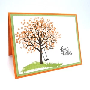Stampin Up Karte Liebe Wünsche Glückwünsche alle Anlässe Herbst Herbst Baum - Bild 1 von 1
