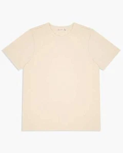 Merz b. Schwanen Good Originals 215 7.2oz Classic Fit Loopwheeled Tee - Nature - Picture 1 of 17