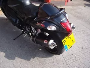 Hayabusa GSX1300R 08-2015 schwarz oval Road Legal/Race MTC Auspuff - Bild 1 von 3