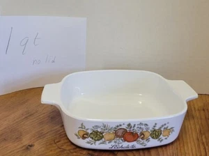 CORNING WARE L'Echalote 1 QT Auflaufform Backform #A 1 B Gewürz des Lebens. OHNE Deckel - Bild 1 von 8