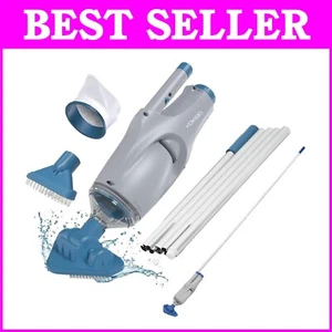 Dual Brush Rechargeable Pool Vacuum for Easy Spot Cleaning in Above-Ground Pools - Picture 1 of 9