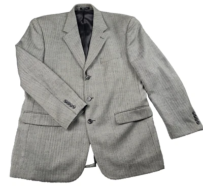VTG Chaps Ralph Lauren Mens 44R 100% Wool Herringbone Blazer Sport Jacket EUC - Image 1 of 4