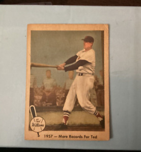 1959 Fleer Ted Williams - #60 Ted Williams Schallplattenherbst Boston Red Sox