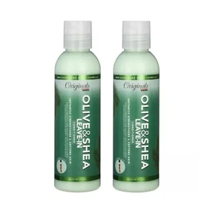 2x Originals by Africa's Best Olive & Shea Leave In Conditioner 177ml/6 oz - Picture 1 of 3