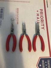 Snap On Tools Precision Plier Set 3 Pieces Spring Loaded 