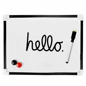 Magnetic Whiteboard White Board Dry Wipe Notice Home Drawing Pen Wall Planner - Picture 1 of 7