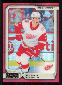 2018-19 O-Pee-Chee Platinum Red Prism #3 Dylan Larkin /199