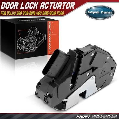 Front Passenger Door Lock Actuator for Volvo S60 2011-2018 V60 2015-2018 XC60 - Image 1 of 4
